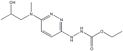 Hydrazinecarboxylic acid, 2-(6-((2-hydroxypropyl)methylamino)-3-pyrida zinyl)-, ethyl ester,54121-08-3,结构式