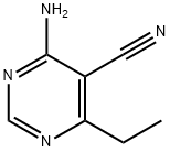 5-Pyrimidinecarbonitrile, 4-amino-6-ethyl- (9CI) Struktur