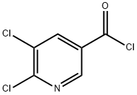 塩化5,6-ジクロロピリジン-3-カルボニル 化学構造式