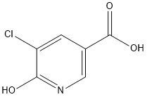 5-氯-6-羟基烟酸,54127-63-8,结构式