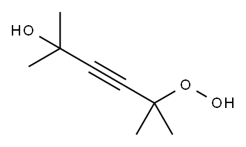 5-Hydroperoxy-2,5-dimethyl-3-hexyn-2-ol 结构式