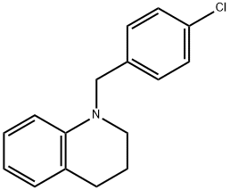 1-[(4-chlorophenyl)methyl]-3,4-dihydro-2H-quinoline Struktur