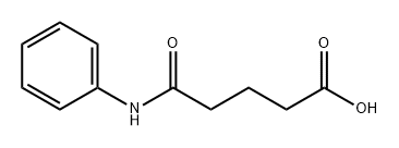5-オキソ-5-(フェニルアミノ)ペンタン酸 化学構造式