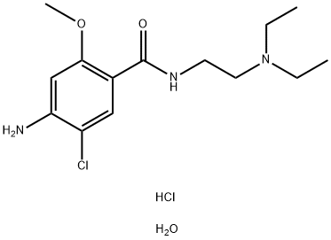 Metoclopramide hydrochloride  Struktur