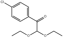 1-(4-chlorophenyl)-2,2-diethoxyethan-1-one Struktur