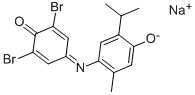 2,6-ジブロモ-4-[[5-イソプロピル-2-メチル-4-(ソジオオキシ)フェニル]イミノ]-2,5-シクロヘキサジエン-1-オン 化学構造式