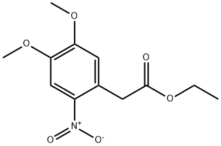 2-(4,5-二甲氧基-2-硝基苯基)乙酸乙酯,5415-53-2,结构式