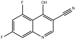 5,7-difluoro-4-hydroxyquinoline-3-carbonitrile Structure