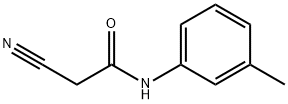 乙酰胺,2-氰基-N-(3-甲基苯基)-, 54153-19-4, 结构式