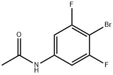 5-乙酰胺基-2-溴-1,3-二氟苯 结构式