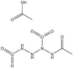 Acetic  acid,  2-acetyl-1,2-dichlorohydrazide Structure