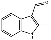 2-甲基吲哚-3-甲醛 结构式