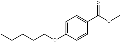 METHYL 4-N-PENTYLOXYBENZOATE 化学構造式