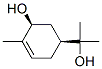 cis-5-hydroxy-alpha,alpha,4-trimethylcyclohex-3-ene-1-methanol Struktur