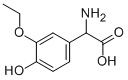AMINO-(4-HYDROXY-3-ETHOXY-PHENYL)-ACETIC ACID 化学構造式