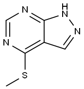 4-(methylthio)-1H-pyrazolo[3,4-d]pyrimidine  Struktur