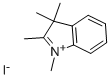 1,2,3,3-四甲基-3H-吲哚碘化物, 5418-63-3, 结构式