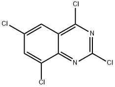 2,4,6,8-テトラクロロキナゾリン 化学構造式