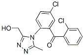 2',5-dichloro-2-(3-hydroxymethyl-5-methyl-4H-1,2,4-triazol-4-yl)benzophenone    Struktur