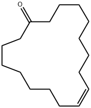 (9Z)-9-シクロヘプタデセン-1-オン 化学構造式