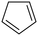 环戊二烯,542-92-7,结构式