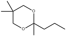 2,5,5-trimethyl-2-propyl-1,3-dioxane Structure