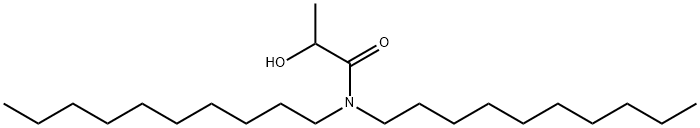 N,N-Didecyl-2-hydroxypropanamide Structure