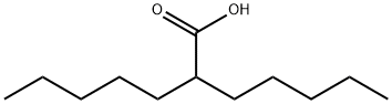 二戊基乙酸,5422-52-6,结构式