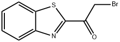 1-(1,3-ベンゾチアゾール-2-イル)-2-ブロモ-1-エタノン 化学構造式