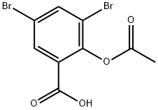 2-乙酰基-3,5-二溴邻羟基苯甲酸, 54223-76-6, 结构式