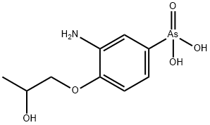 [3-Amino-4-(2-hydroxypropoxy)phenyl]arsonic acid Struktur