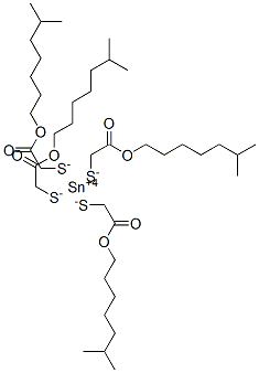 tin(4+) 2-(isooctyloxy)-2-oxoethane-1-thiolate Struktur