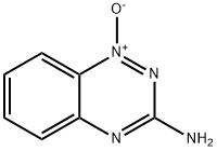 1,2,4-ベンゾトリアジン-3-アミン1-オキシド 化学構造式