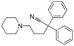 2,2-di(phenyl)-5-piperidin-1-ylpentanenitrile Struktur