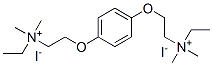 ethyl-[2-[4-[2-(ethyl-dimethyl-ammonio)ethoxy]phenoxy]ethyl]-dimethyl-azanium diiodide Struktur