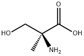 rac-(R*)-2-アミノ-2-メチル-3-ヒドロキシプロピオン酸 化学構造式