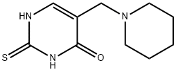5-(哌啶甲基L)-2-硫羰基-2,3-二氢-4(1H)-嘧啶酮,5424-84-0,结构式