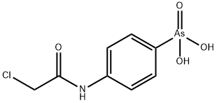 4-[(クロロアセチル)アミノ]フェニルアルソン酸 化学構造式