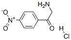 2-アミノ-(4'-ニトロ)アセトフェノン塩酸塩 化学構造式
