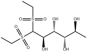 L-ラムノースビス(エチルスルホン) 化学構造式