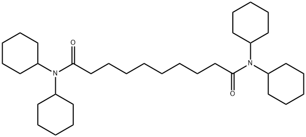 N,N,N',N'-Tetracyclohexyldecane-1,10-diamide Struktur