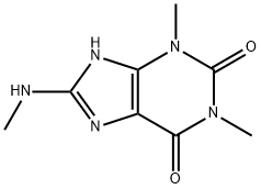 1,3-dimethyl-8-methylamino-7H-purine-2,6-dione Structure