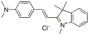 2-[2-[4-(dimethylamino)phenyl]vinyl]-1,3,3-trimethyl-3H-indolium chloride Structure