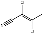 (E)-2,3-ジクロロ-2-ブテンニトリル 化学構造式