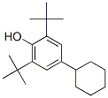 1-Hydroxy-2,6-di-tert-butyl-4-cyclohexylbenzene Struktur