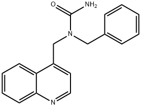 1-benzyl-1-(quinolin-4-ylmethyl)urea Struktur