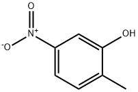 5-硝基-2-甲基苯酚, 5428-54-6, 结构式