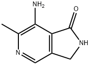 7-氨基-6-甲基-1H,2H,3H-吡咯并[3,4-C]吡啶-1-酮, 5428-93-3, 结构式