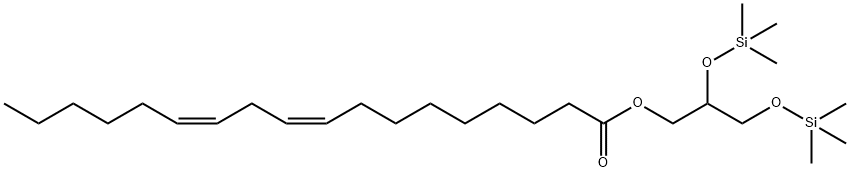 1-O-Linoleoyl-2-O,3-O-bis(trimethylsilyl)glycerol Structure