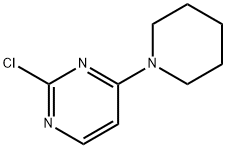 2-クロロ-4-ピペリジノピリミジン 化学構造式